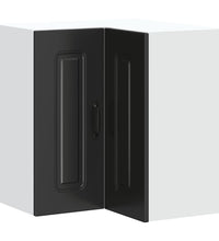 Küchen-Eckhängeschrank Kalmar Schwarz Holzwerkstoff