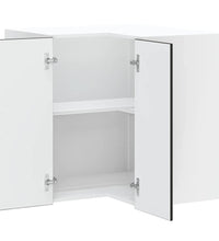 Küchen-Eckhängeschrank Kalmar Schwarz Holzwerkstoff