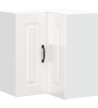 Küchen-Eckhängeschrank Kalmar Hochglanz-Weiß Holzwerkstoff