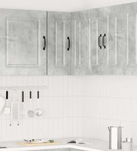 Küchen-Eckhängeschrank Kalmar Betongrau Holzwerkstoff