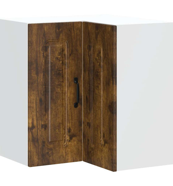 Küchen-Eckhängeschrank Kalmar Räuchereiche Holzwerkstoff