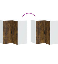 Küchen-Eckhängeschrank Kalmar Räuchereiche Holzwerkstoff