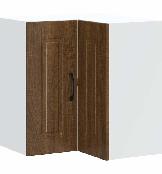 Küchen-Eckhängeschrank Kalmar Braun Eichen-Optik Holzwerkstoff