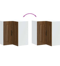 Küchen-Eckhängeschrank Kalmar Braun Eichen-Optik Holzwerkstoff