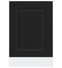 Geschirrspülerblende Kalmar Schwarz 45x1,5x67 cm Holzwerkstoff