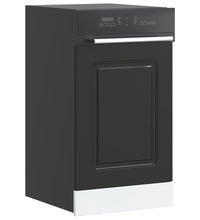 Geschirrspülerblende Kalmar Schwarz 45x1,5x67 cm Holzwerkstoff