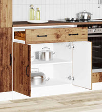 Küchen-Unterschrank Lucca Altholz-Optik Holzwerkstoff