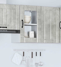 Küchen-Hängeschrank mit Glastür Lucca Betongrau