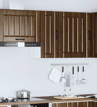 Küchen-Hängeschrank Lucca Braun Eichen-Optik Holzwerkstoff
