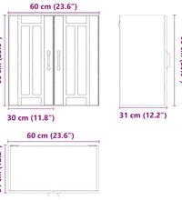 Küchen-Hängeschrank Lucca Altholz-Optik Holzwerkstoff