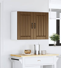 Küchen-Hängeschrank Lucca Braun Eichen-Optik Holzwerkstoff