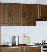 Küchen-Hängeschrank Lucca Braun Eichen-Optik Holzwerkstoff