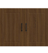 Küchen-Hängeschrank Lucca Braun Eichen-Optik Holzwerkstoff