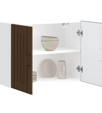 Küchen-Hängeschrank Lucca Braun Eichen-Optik Holzwerkstoff