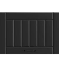 Küchen-Hängeschrank Lucca Schwarz Holzwerkstoff