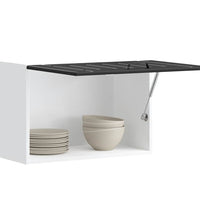 Küchen-Hängeschrank Lucca Schwarz Holzwerkstoff