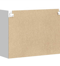 Küchen-Hängeschrank mit Glastür Lucca Weiß Holzwerkstoff