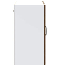 Küchen-Hängeschrank mit Glastür Lucca Braun Eichen-Optik
