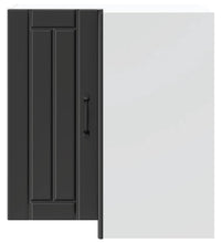Küchen-Eckhängeschrank Lucca Schwarz Holzwerkstoff