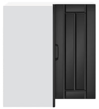 Küchen-Eckhängeschrank Lucca Schwarz Holzwerkstoff