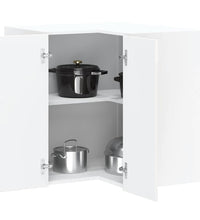 Küchen-Eckhängeschrank Lucca Hochglanz-Weiß Holzwerkstoff