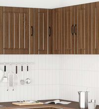 Küchen-Eckhängeschrank Lucca Braun Eichen-Optik Holzwerkstoff