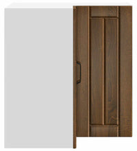 Küchen-Eckhängeschrank Lucca Braun Eichen-Optik Holzwerkstoff