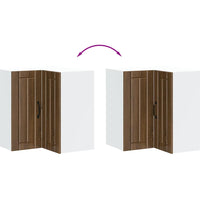 Küchen-Eckhängeschrank Lucca Braun Eichen-Optik Holzwerkstoff