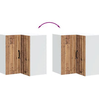 Küchen-Eckhängeschrank Lucca Altholz-Optik Holzwerkstoff