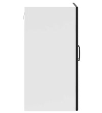 Küchen-Hängeschrank mit Glastür Lucca Schwarz Holzwerkstoff