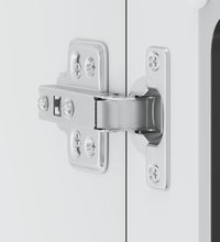 Küchen-Hängeschrank mit Glastür Lucca Schwarz Holzwerkstoff