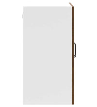 Küchen-Hängeschrank mit Glastür Lucca Braun Eichen-Optik