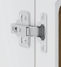 Küchen-Hängeschrank mit Glastür Lucca Braun Eichen-Optik
