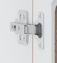 Küchen-Hängeschrank mit Glastür Altholz-Optik Holzwerkstoff