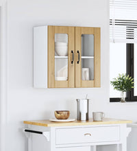 Küchen-Hängeschrank mit Glastür Artisan-Eiche Holzwerkstoff