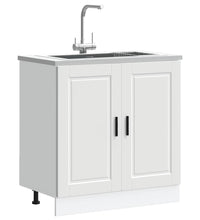 Spülenunterschrank Porto Weiß 80x46x81,5 cm Holzwerkstoff