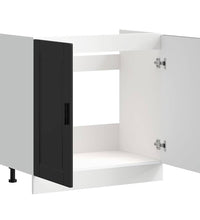Spülenunterschrank Porto Schwarz 80x46x81,5 cm Holzwerkstoff