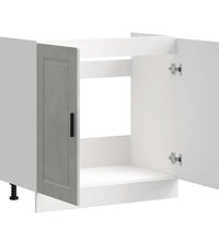 Spülenunterschrank Porto Betongrau 80x46x81,5 cm Holzwerkstoff