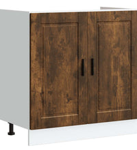 Spülenunterschrank Porto Räuchereiche 80x46x81,5 cm
