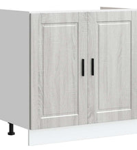 Spülenunterschrank Porto Grau Sonoma 80x46x81,5cm Holzwerkstoff