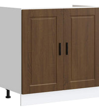 Spülenunterschrank Porto Braun Eichen-Optik 80x46x81,5 cm