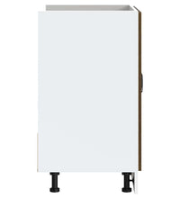 Spülenunterschrank Porto Braun Eichen-Optik 80x46x81,5 cm