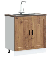 Spülenunterschrank Porto Altholz-Optik 80x46x81,5 cm