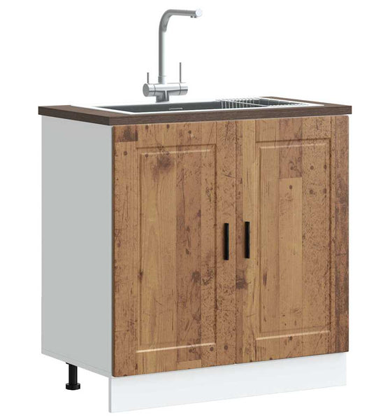 Spülenunterschrank Porto Altholz-Optik 80x46x81,5 cm
