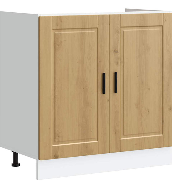 Spülenunterschrank Porto Artisan-Eiche 80x46x81,5 cm