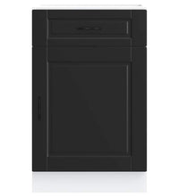 Küchenunterschrank Porto Schwarz Holzwerkstoff
