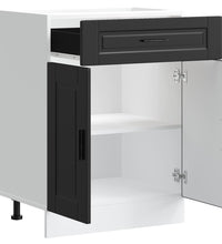 Küchenunterschrank Porto Schwarz Holzwerkstoff