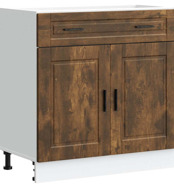 Küchenunterschrank Porto Räuchereiche Holzwerkstoff