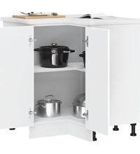 Küchen-Eckunterschrank Porto Weiß Holzwerkstoff