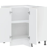 Küchen-Eckunterschrank Porto Weiß Holzwerkstoff